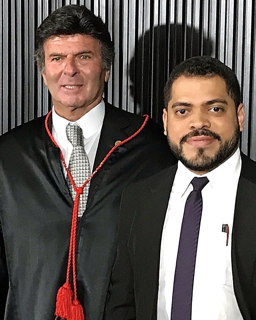 Kayo César ao lado do Ministro Luiz Fux, do Supremo Tribunal Federal
